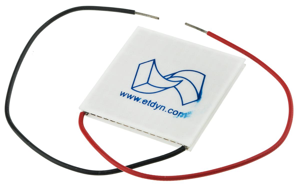 European Thermodynamics Peltier Module, 2.1W, 1.72A, 3.91V, 40 x 40mm