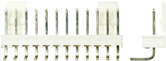 Molex KK 254 Series Right Angle Through Hole Pin Header, 12 Contact(s), 2.54 mm Pitch, 1 Row, Unshrouded