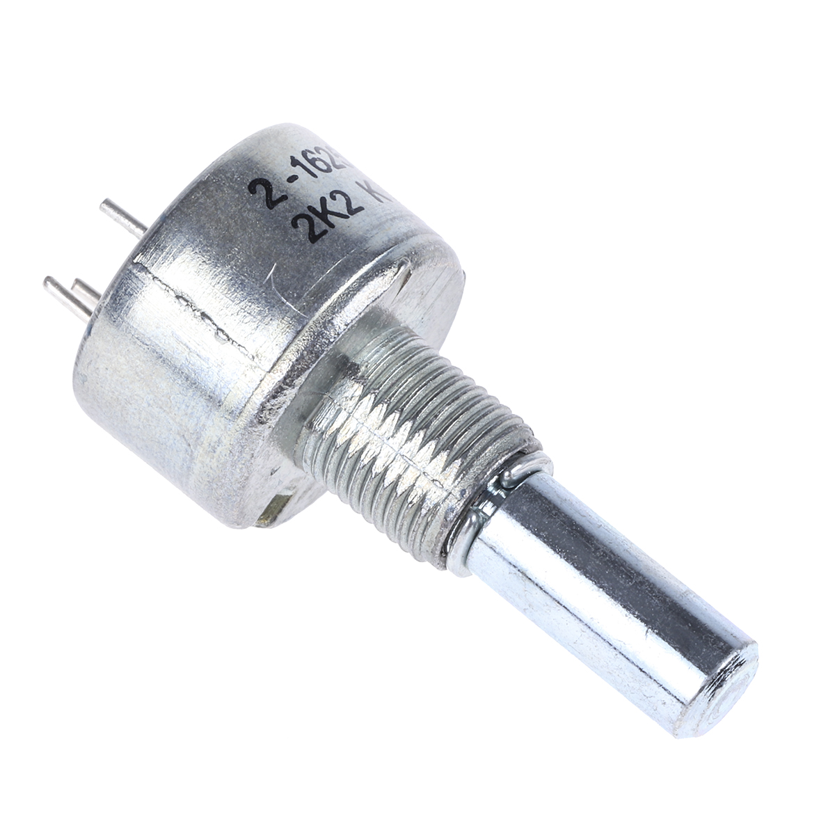 TE Connectivity M 2.2kΩ Rotary Potentiometer 1-Gang, Panel Mount (Through Hole), 404802692036