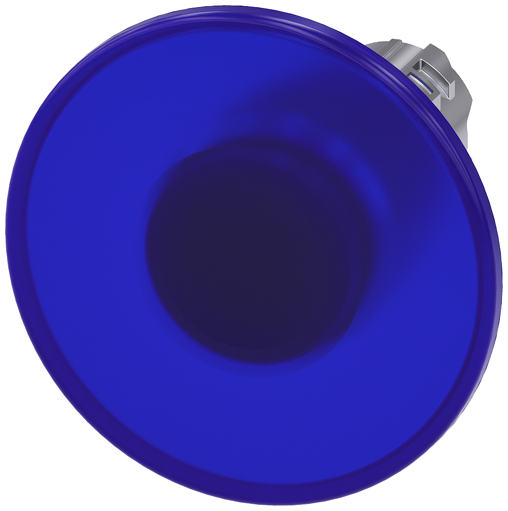 Siemens SIRIUS ACT 3SU10 Series Blue Latching Push Button Head, 22mm Cutout, IP66, IP67, IP69K