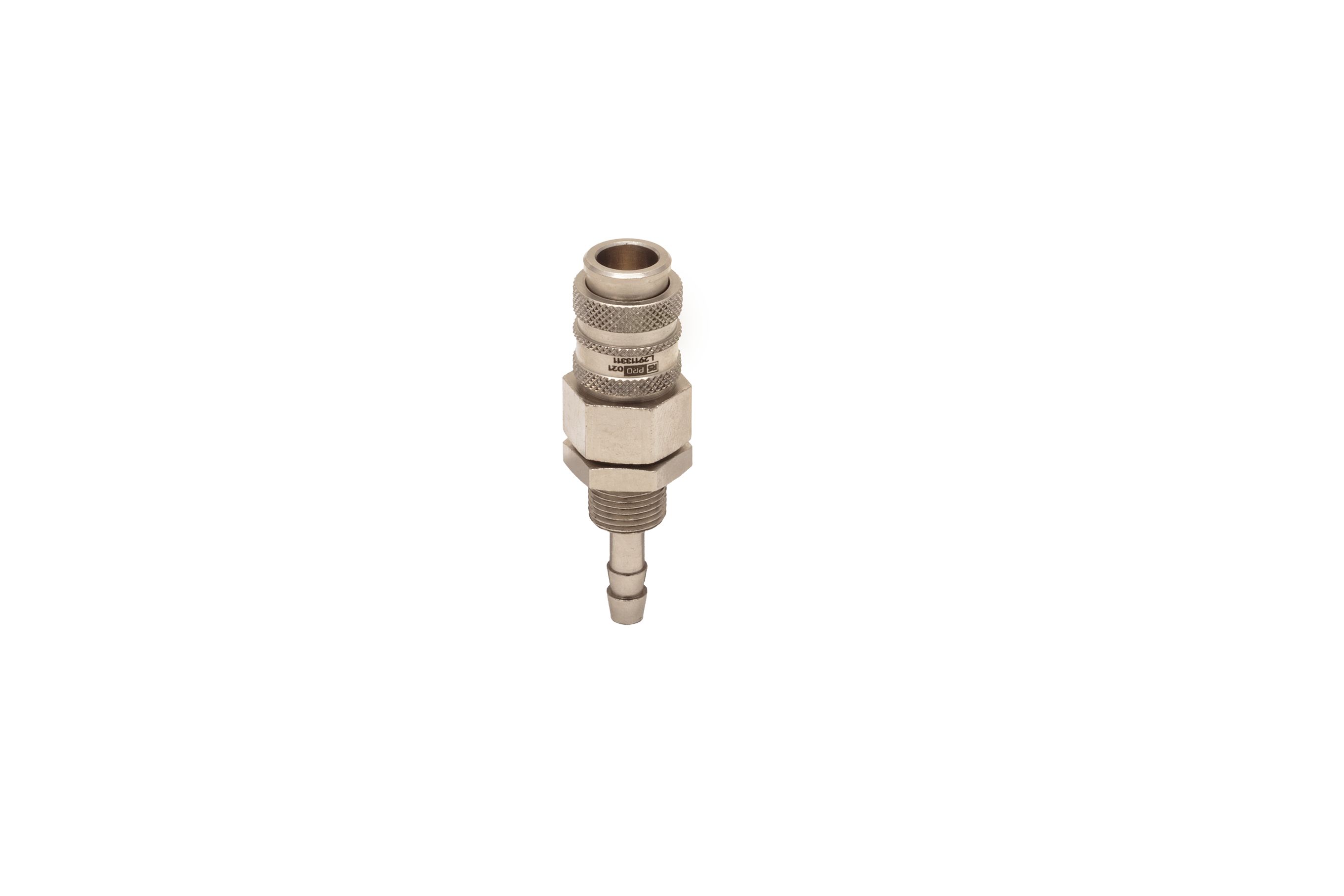 RS PRO Brass Female Pneumatic Quick Connect Coupling, M10 x 1 Male 4mm Hose Barb