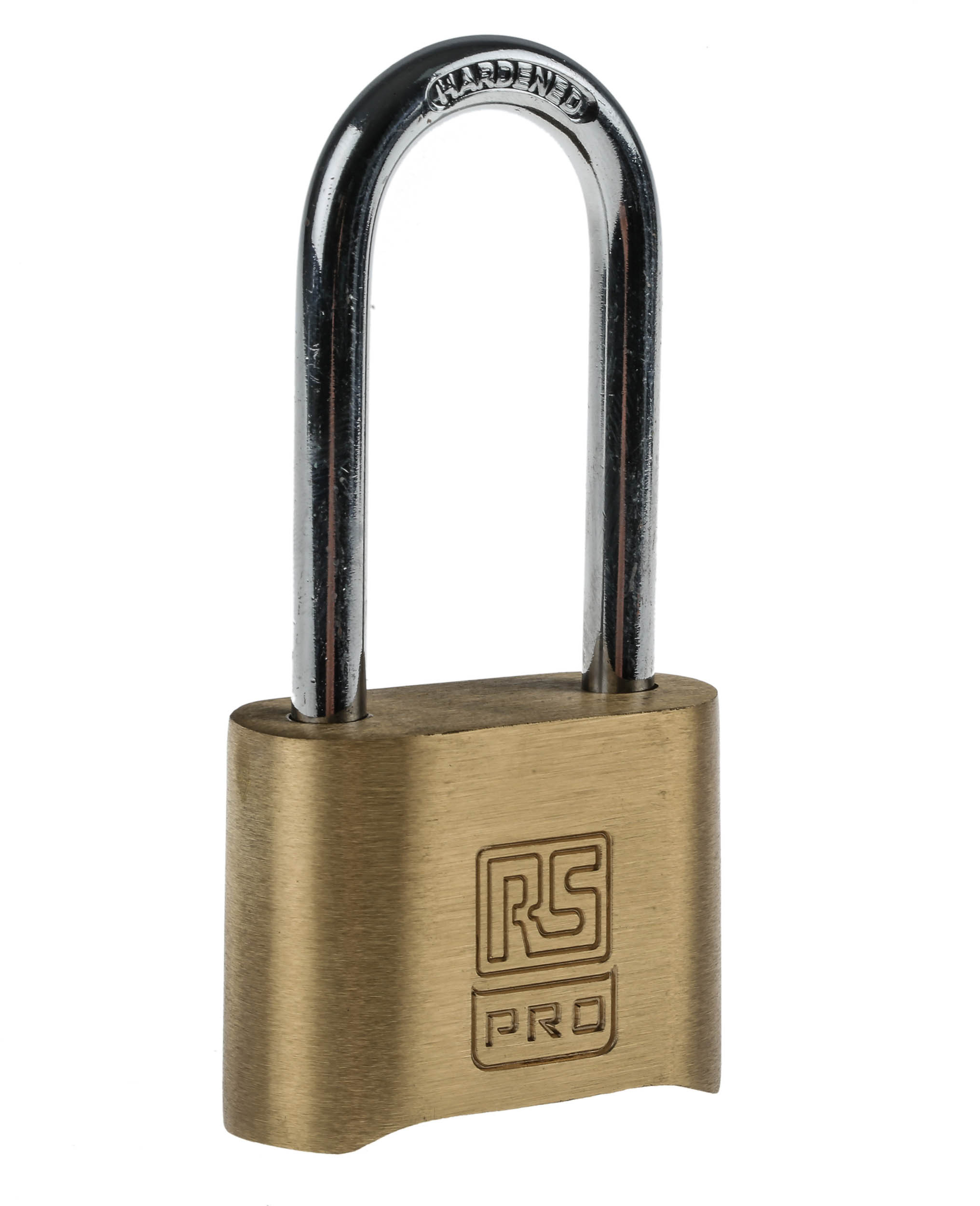RS PRO Combination Brass, Steel Padlock, 7mm Shackle, 53mm Body