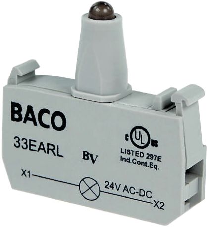 BACO BACO Series Light Block, 24V, Blue Light