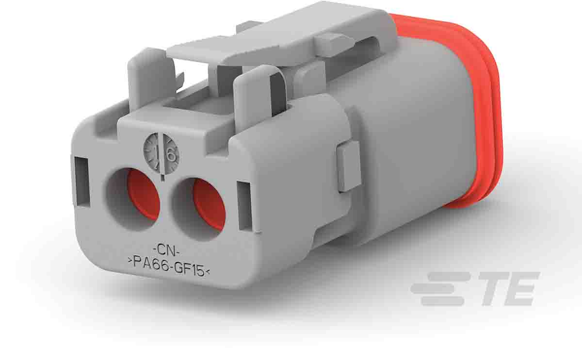Deutsch, DEUTSCH DT Automotive Connector Plug Grey 2 Way DT06-2S-TE31 / 1-2303815-1