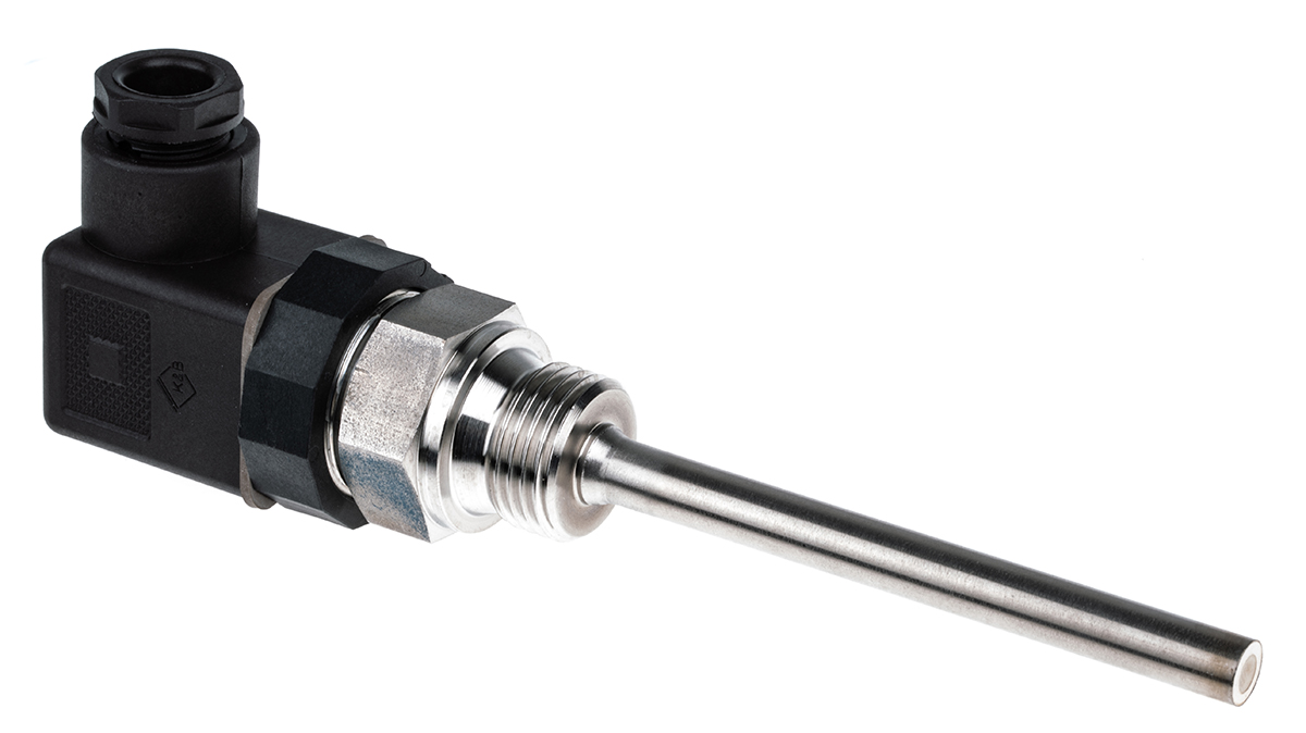 Jumo PT100 RTD Sensor, 8mm Dia, 100mm Long, 2 Wire, G1/2, Class B +270°C Max