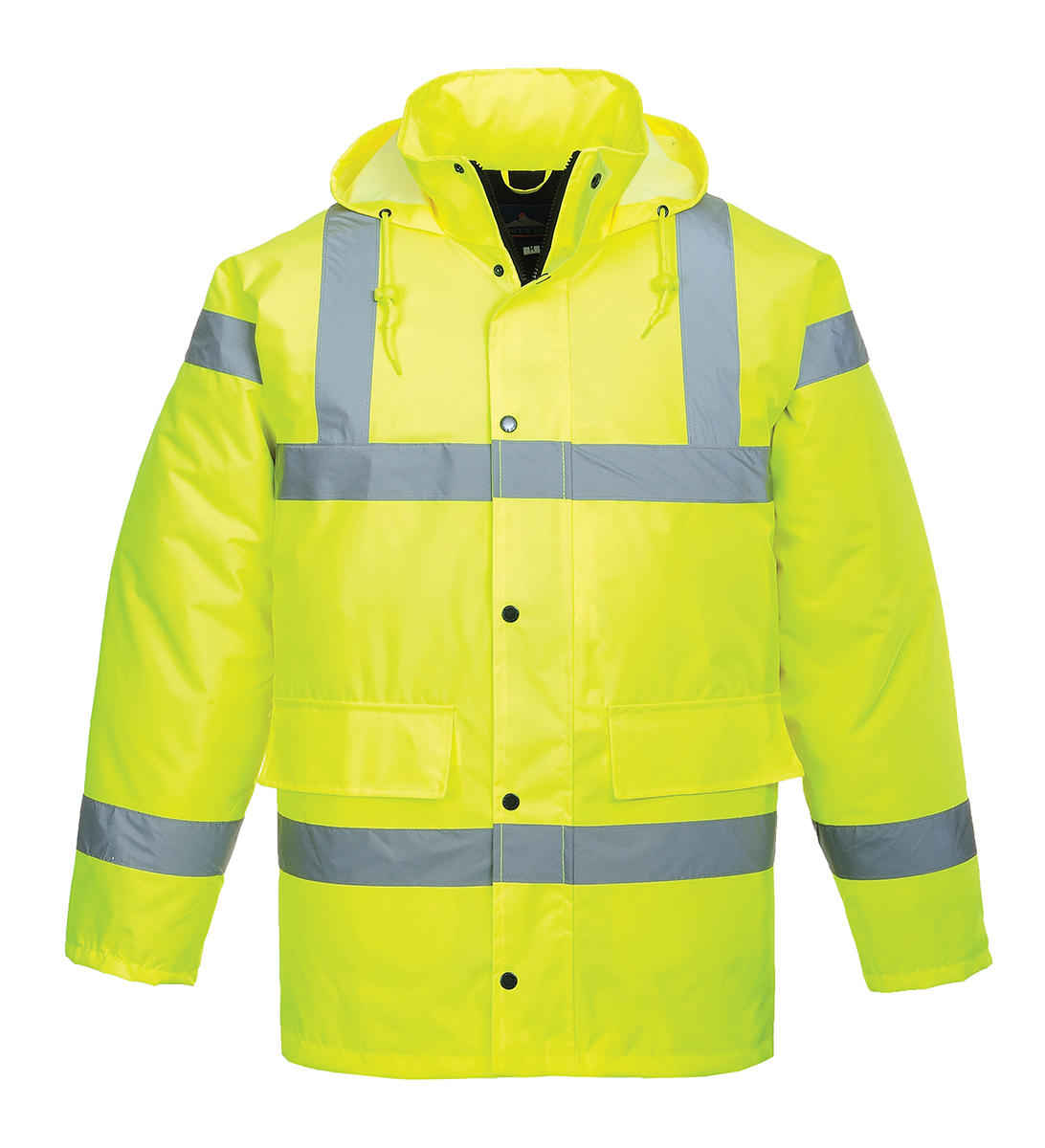 Portwest Yellow Men Hi Vis Traffic Jacket, XXL