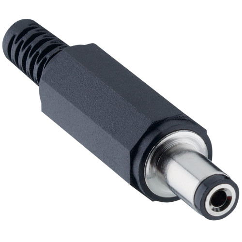 Lumberg, 1633 DC Plug Rated At 3A, 24 VDC, Cable Mount, length 46.5mm, Nickel Plated