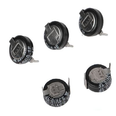 RS PRO 0.1F Supercapacitor EDLC -20 → +80% Tolerance 5.5V dc, Through Hole