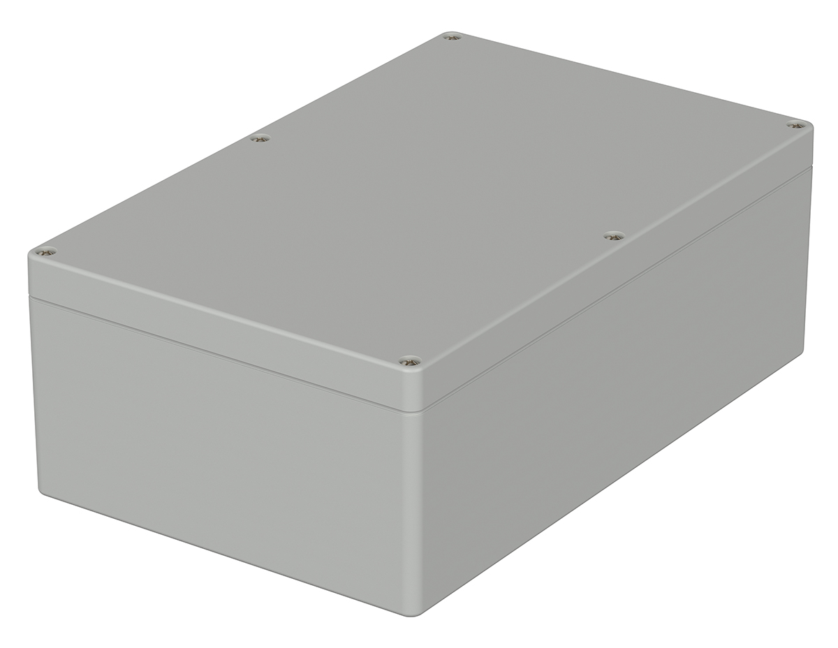 Bopla Euromas Series Light Grey ABS Enclosure, IP65, Light Grey Lid, 250 x 160 x 90mm