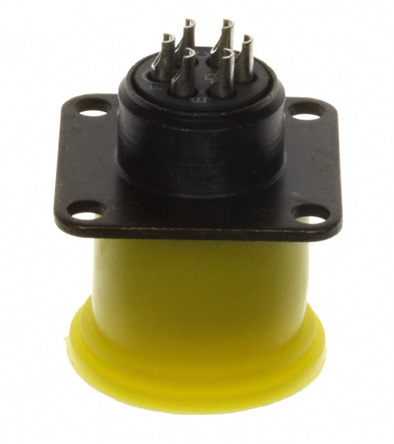 Souriau Sunbank by Eaton, 851, Copper Alloy 6 Way Cable Mount MIL Spec Circular Connector PlugGreen, Socket