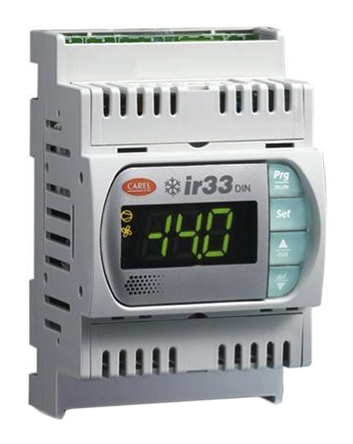 Carel DN33 PID Temperature Controller, 144 x 70mm, 2 Output Relay, 12 → 24 V ac, 12 → 30 V dc Supply