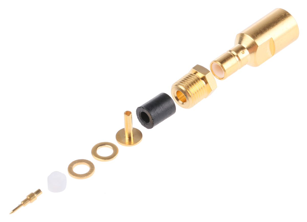 Radiall, Jack Cable Mount SMB Connector, 50Ω, Clamp Termination, Straight Body