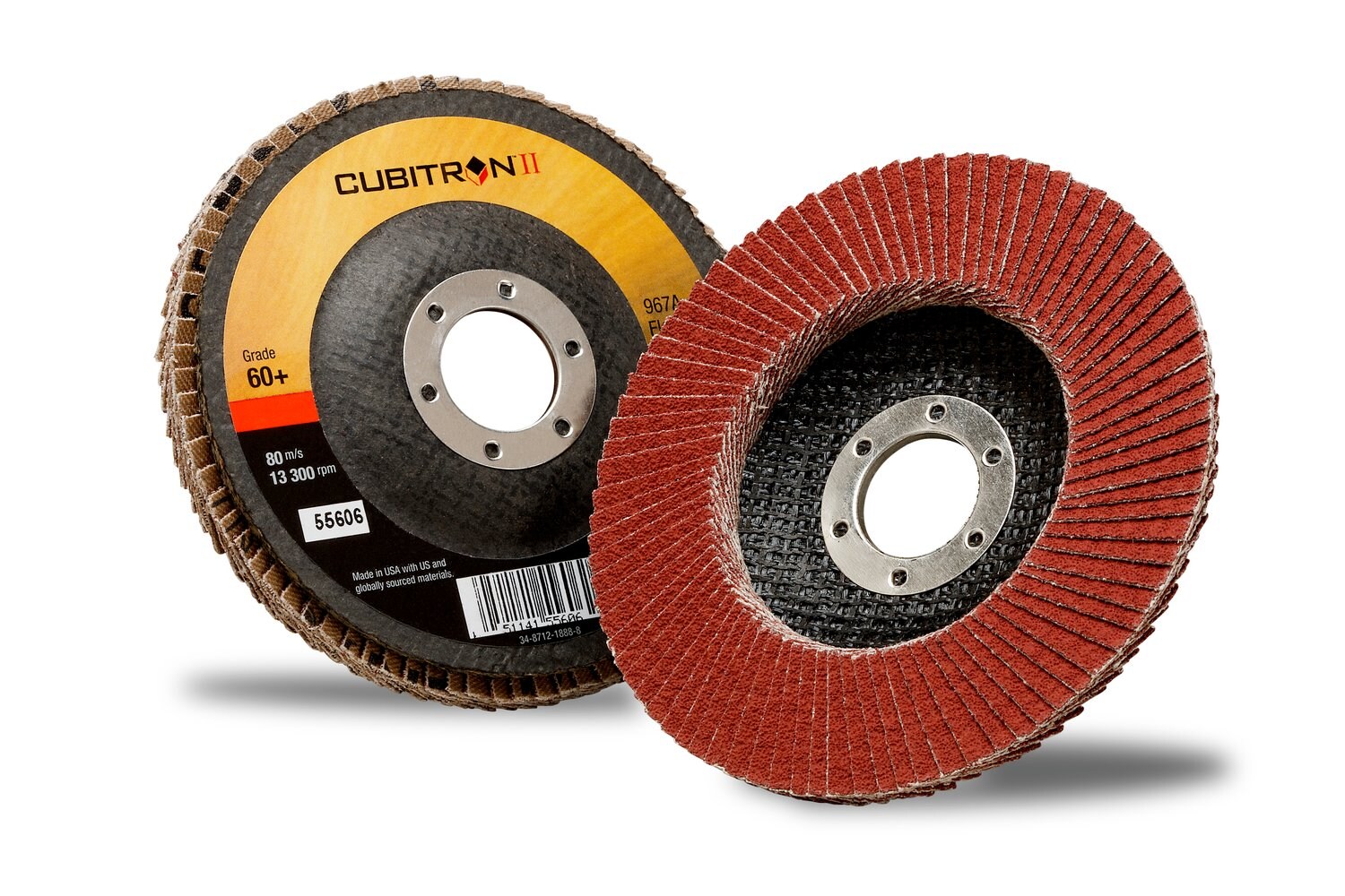 3M Cubitron II Ceramic Flap Disc, 178mm, 80+ Grade, 165μm Grit, 200 in pack