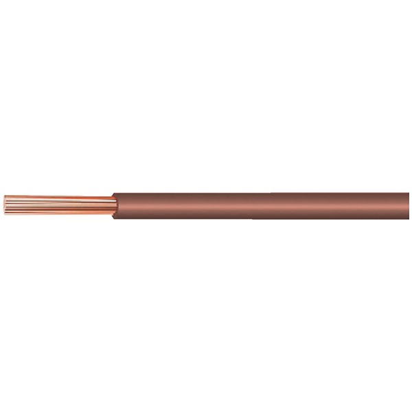 Huber+Suhner RADOX Series Brown 0.5 mm² Hook Up Wire, 20 AWG, 100m, RADOX 125 0.50 MM² BROWN