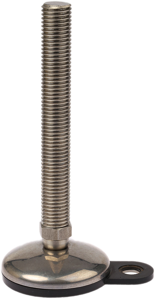 Nu-Tech Engineering M20 Stainless Steel Adjustable Foot, 750kg Static Load Capacity 3.5° Tilt Angle