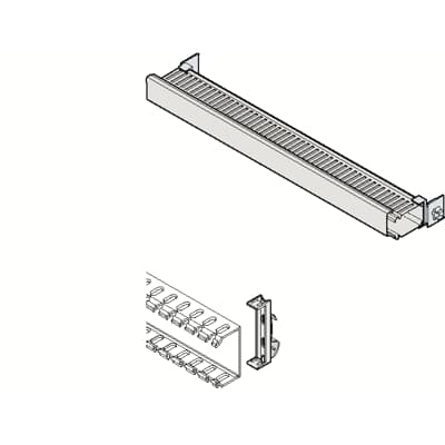 ABB GEMINI Slotted Panel Trunking, W60 mm x D60mm, L375mm, Steel