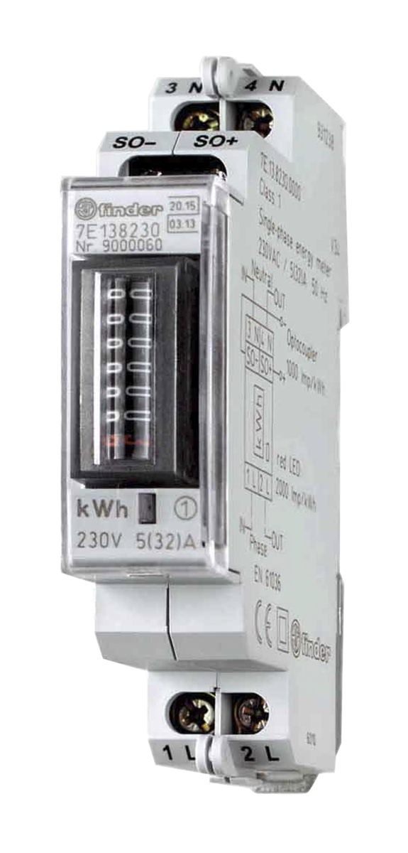 Finder 1 Phase Mechanical Energy MeterEnergy Meter