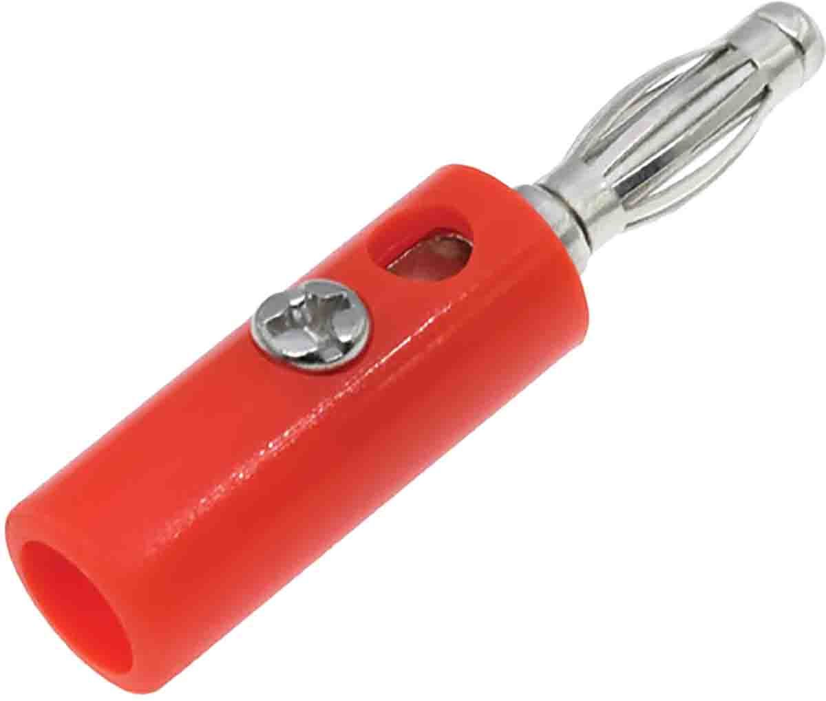 RS PRO Red Male Banana Plug, 4 mm Connector, 32A, 30V, Nickel Plating