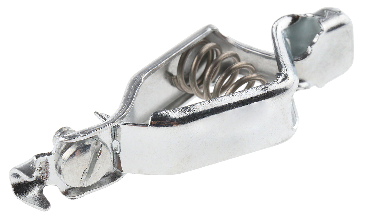Mueller Electric Crocodile Clip, Steel Contact, 10A