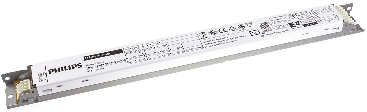 Philips Lighting 24 W, 39 W Electronic Fluorescent Lighting Ballast, 220 → 240 V