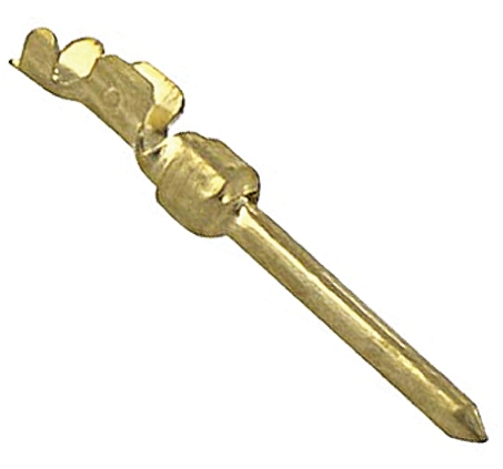 TE Connectivity, AMPLIMITE HDP-20 Series, size 20 Male Crimp D-sub Connector Contact, Gold over Nickel, Gold over