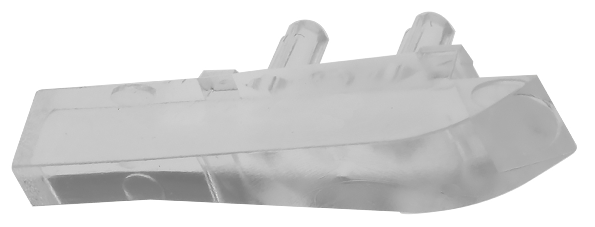 515-1105F Dialight, PCB Mounted Right Angle LED Light Pipe, Clear Rectangle Lens