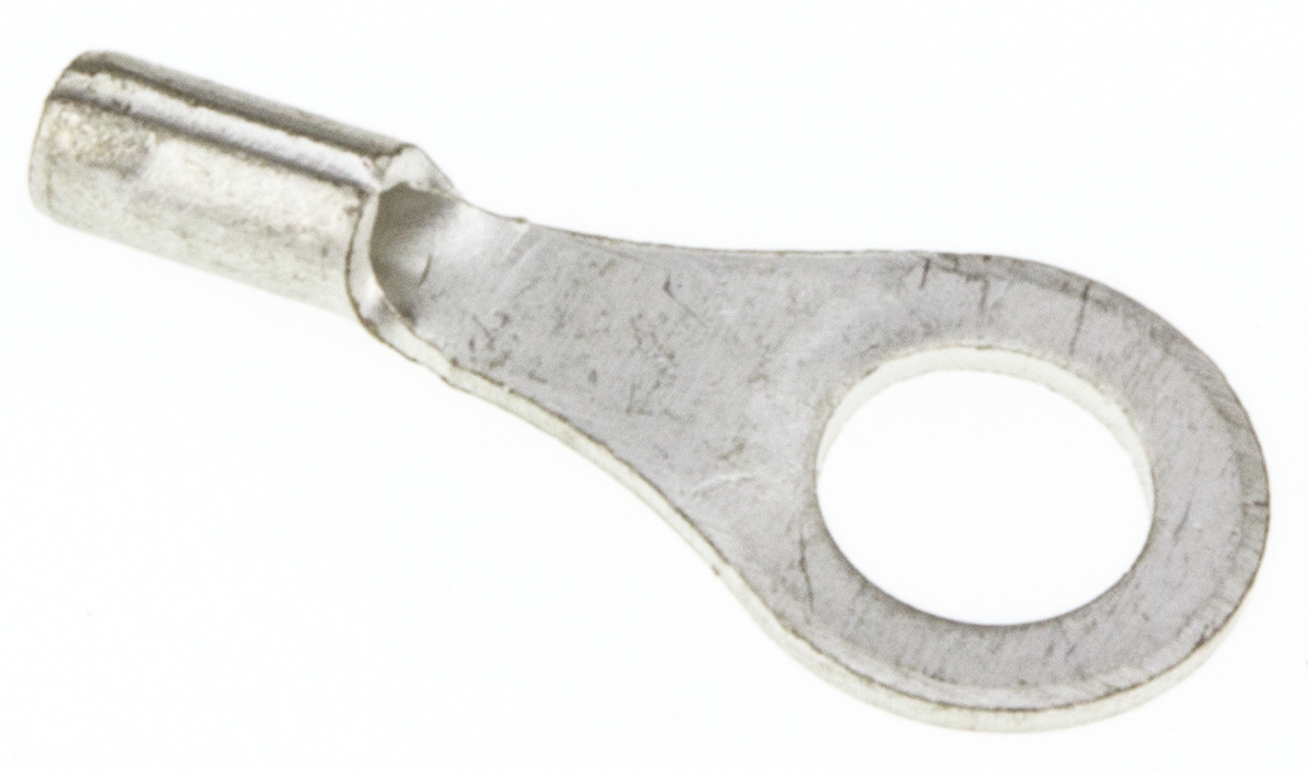 JST, R Uninsulated Ring Terminal, 3.5mm Stud Size, 0.2mm² to 0.5mm² Wire Size