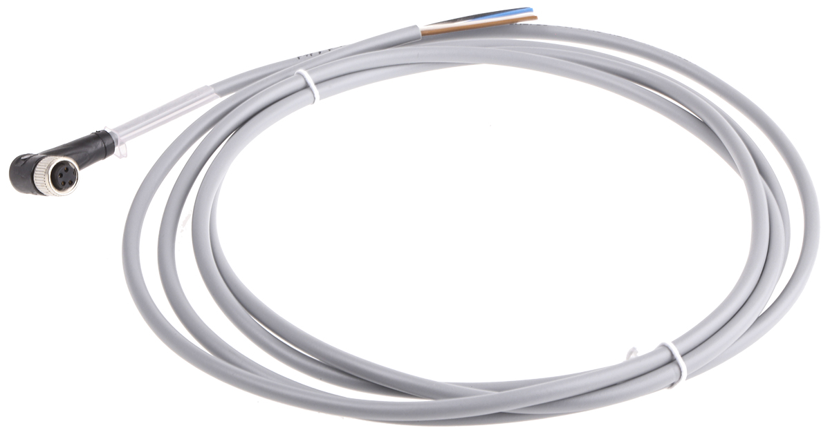 Pepperl + Fuchs Female 4 way M8 to Free End Sensor Actuator Cable, 2 m