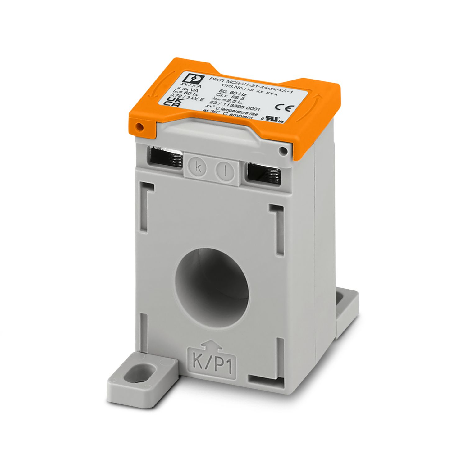 Phoenix Contact PACT V1 Series Bus Bar Current Transformer, 0 → 100A Input, 5 A Output, 20mm Bore