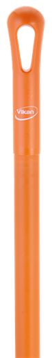 Vikan Orange Glass Reinforced, Polypropylene Broom Handle, 1.3m, for use with Clean and Dry, Food Handling