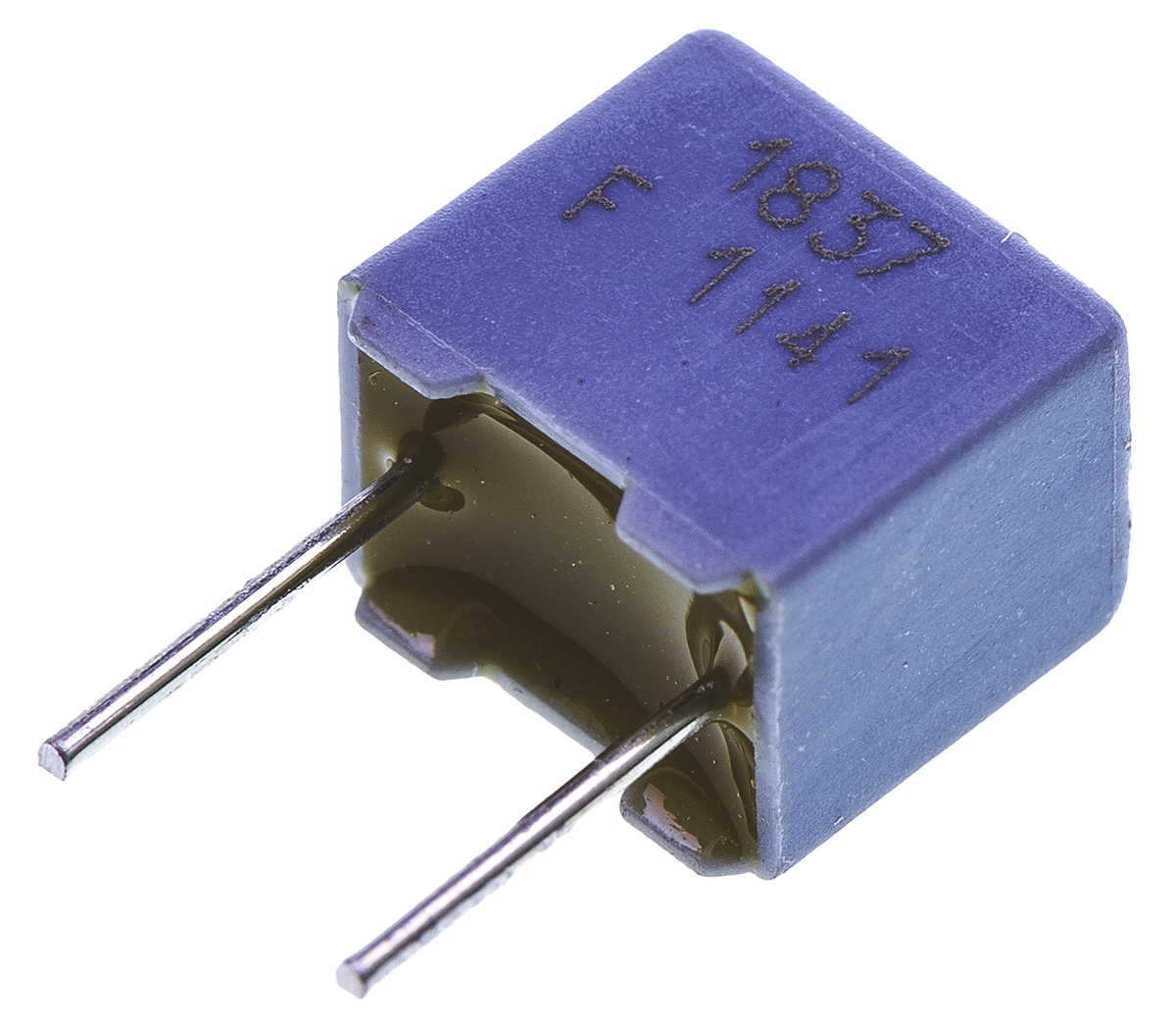 Vishay 22nF Polypropylene Capacitor PP 63 V ac, 100 V dc ±1% Tolerance Through Hole MKP 1837 Series