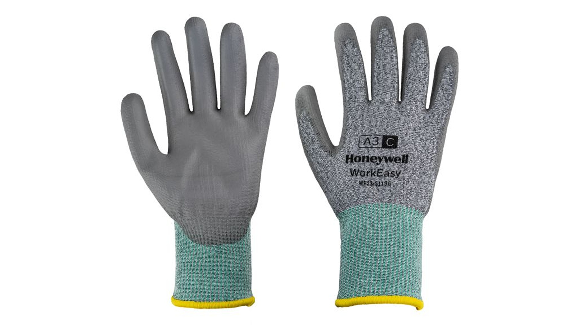 Honeywell Safety WorkEasy 13 GY NT 1 Grey Fibre De Verre, High Performance Polyethylene, Polyester Nitrile Glove, Size
