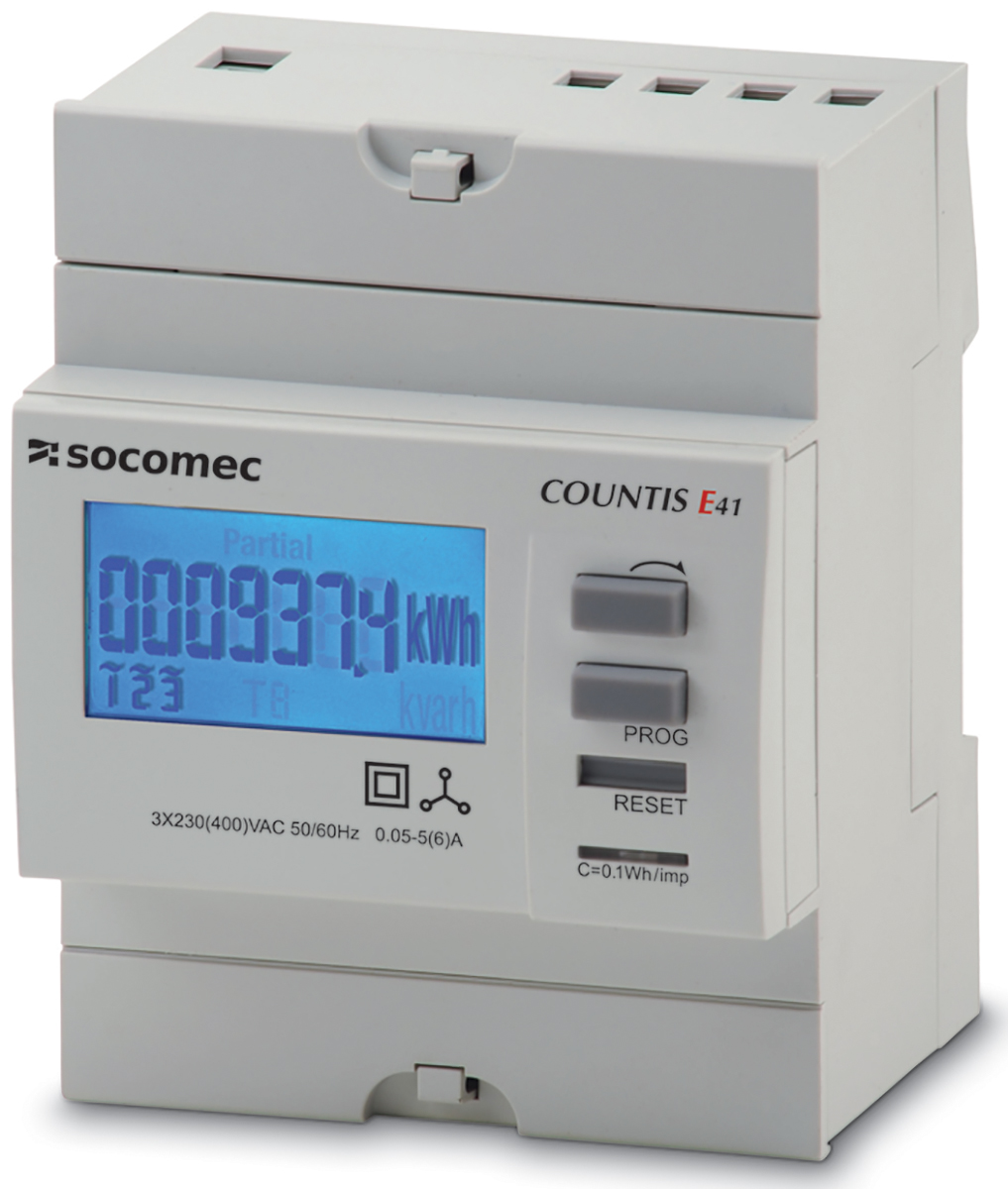 Socomec 3 Phase Backlit LCD Energy Meter