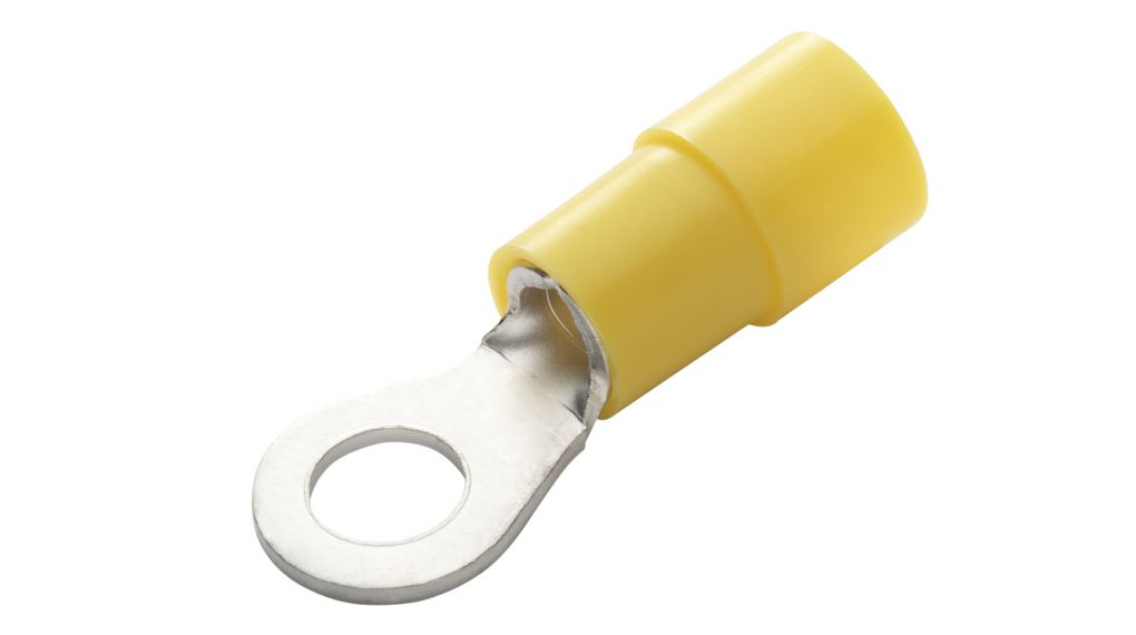 RND, RND 465 Insulated Ring Terminal, Yellow