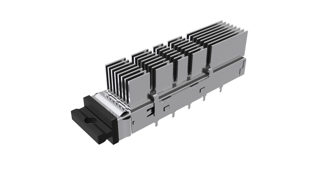 Amphenol Communications Solutions QSFP-DD I/O Connector Plug 76-Position, UE36C1650005A42