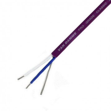 Van Damme Microphone Cable Screened, 3.5mm od, 100m, Purple