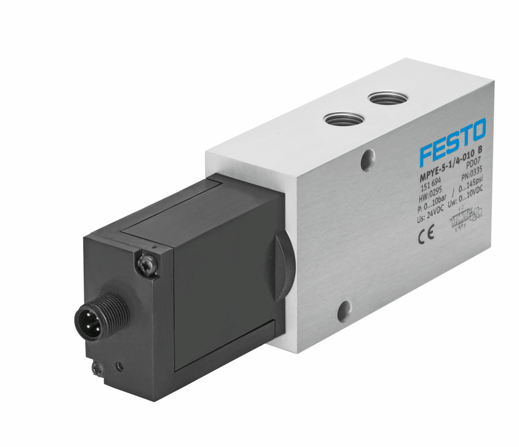 Festo 5/3 Closed Pneumatic Control Valve MPYE Series, G 1/4, G 1/4, 151694