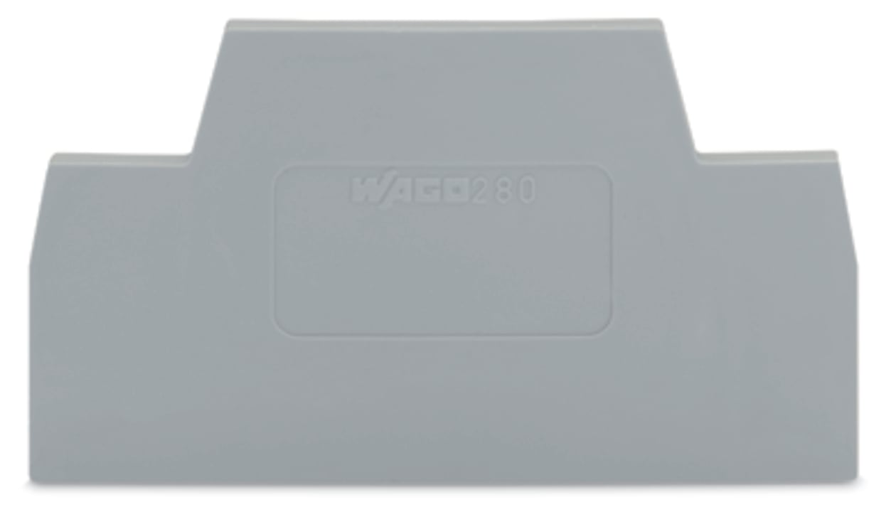 WAGO 280 Series End And Intermediate Plate for Use with Rail Mount Terminal Blocks