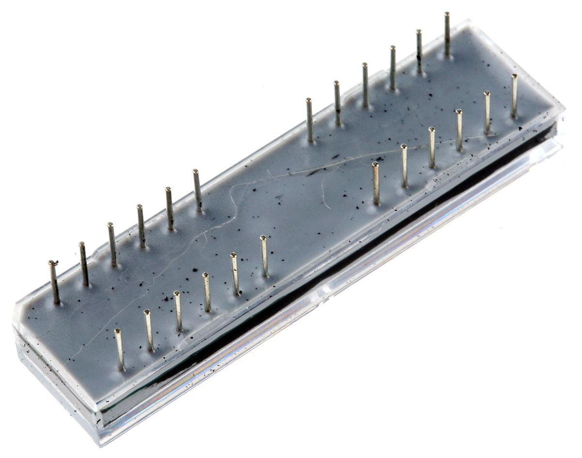 HDSP-2532 Broadcom 8 Digit Dot Matrix LED Display, 5 x 7 Dot Matrix Red 7.5 (Typ.) mcd 4.6mm