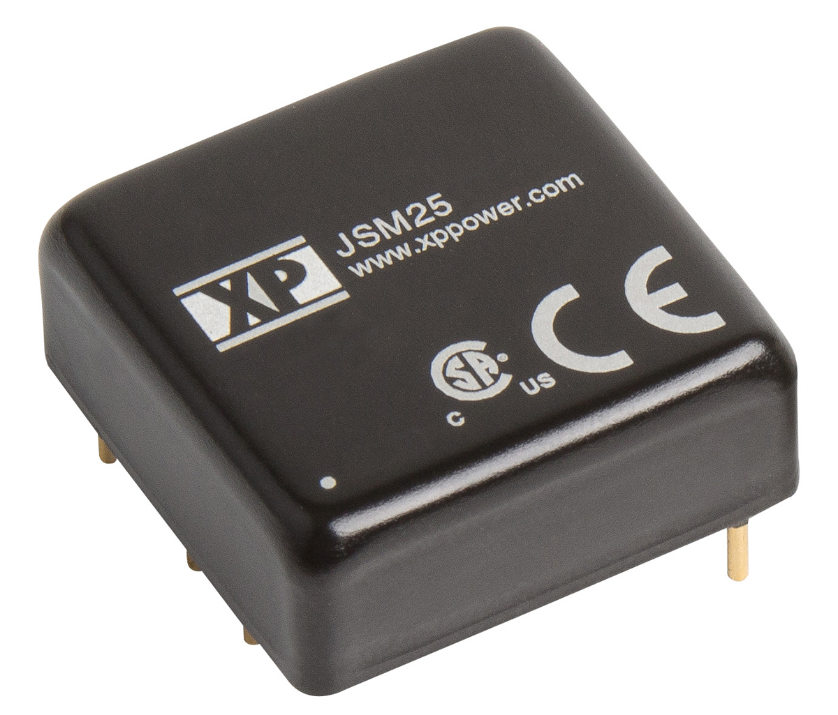 XP Power JSM25 DC-DC Converter, 5V dc/ 5A Output, 9 → 18 V dc Input, 25W, Through Hole, +105°C Max Temp -40°C