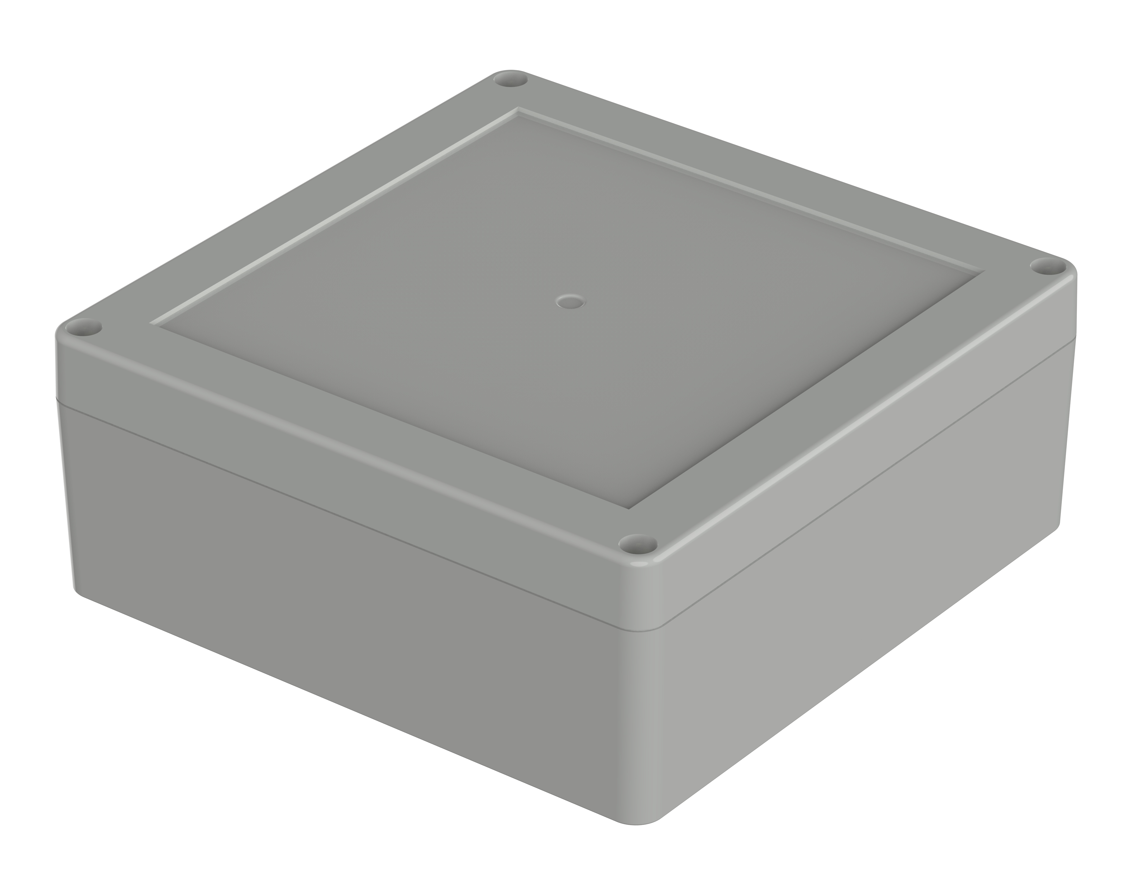 Bopla Euromas X Series Light Grey ABS Enclosure, IP66, IP68, IK07, Light Grey Lid, 149.9 x 149.9 x 60mm