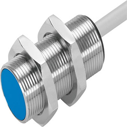 Festo Inductive Threaded Barrel Proximity Sensor, M18, 8 mm Detection, NPN NO, 10 → 30 V dc