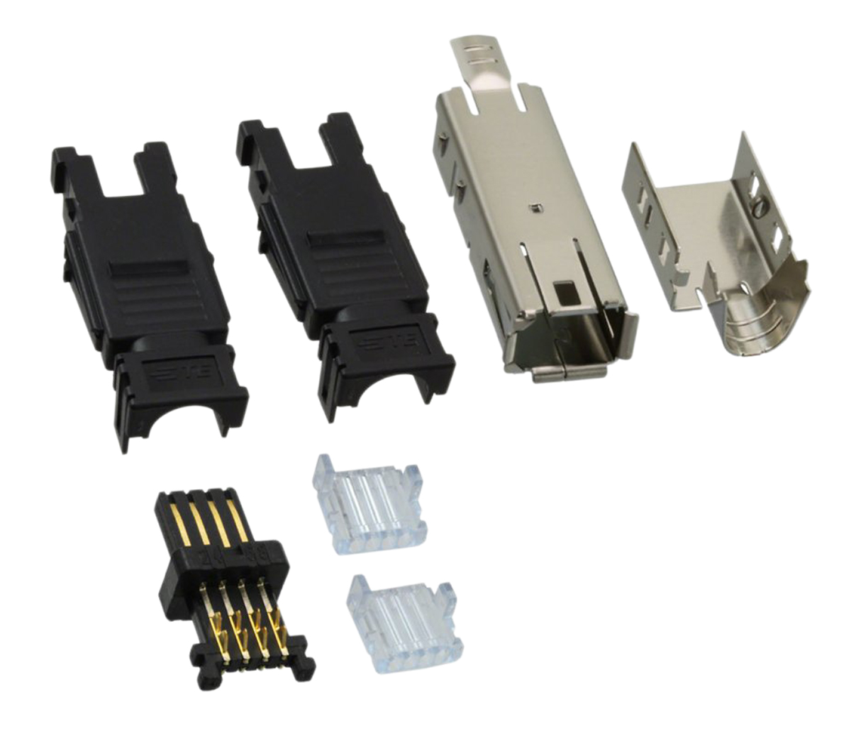 TE Connectivity, Type I Cable Mount Mini I/O Connector Female, 8 Way, Shielded