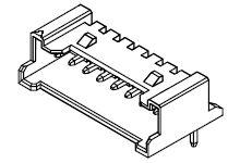 Molex 35363 Series Right Angle Right Angle, Through Hole PCB Header, 6 Contact(s), 2 mm Pitch, 1 Row, Shrouded