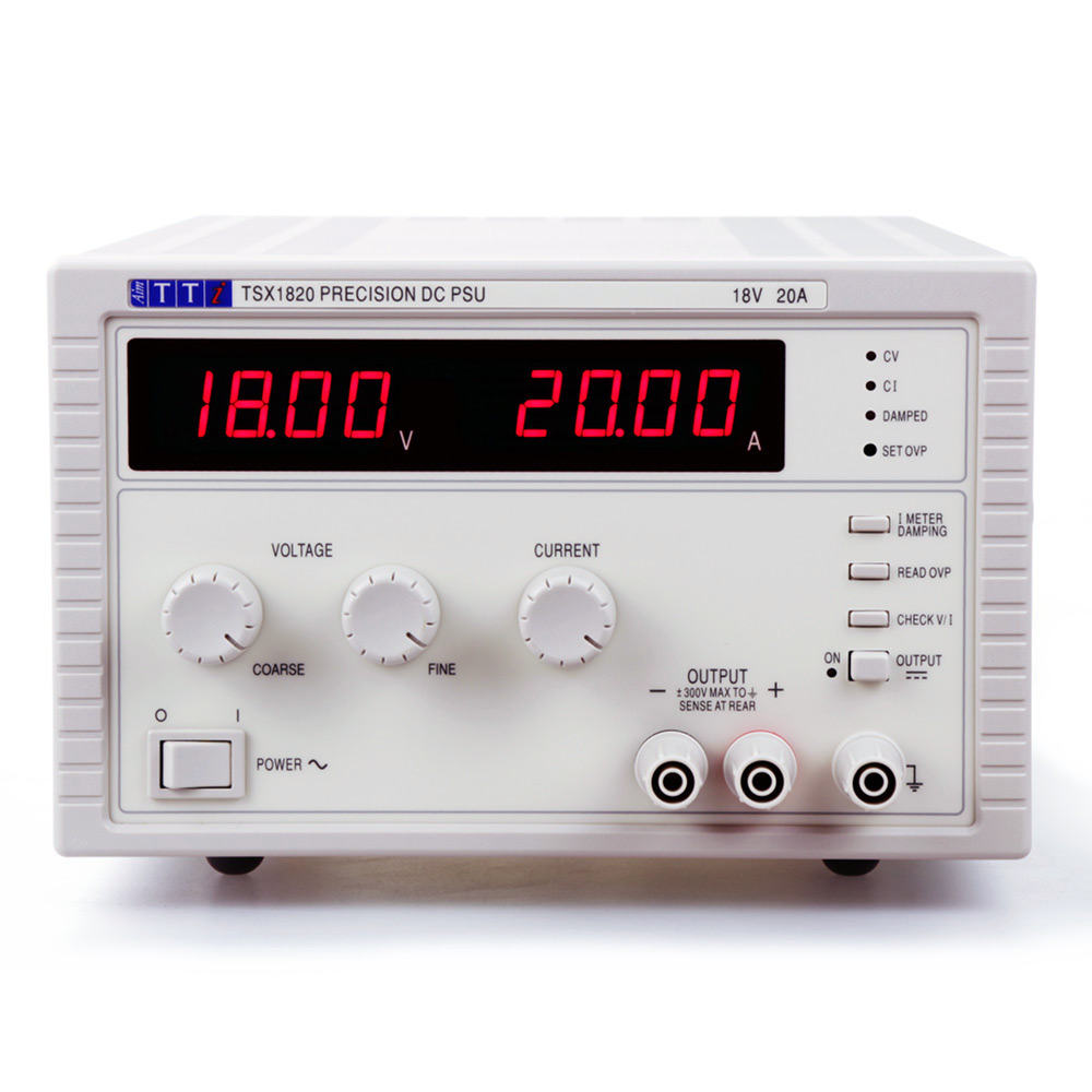 Aim-TTi TSX Series Digital Bench Power Supply, 0 → 18V, 0 → 20A, 1-Output, 360W