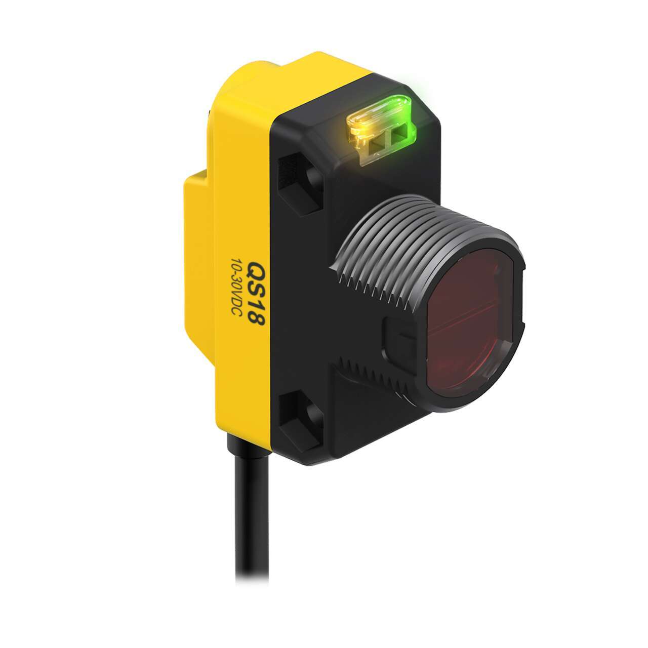 Banner Retroreflective Photoelectric Sensor, Barrel Sensor, 3.5 m Detection Range