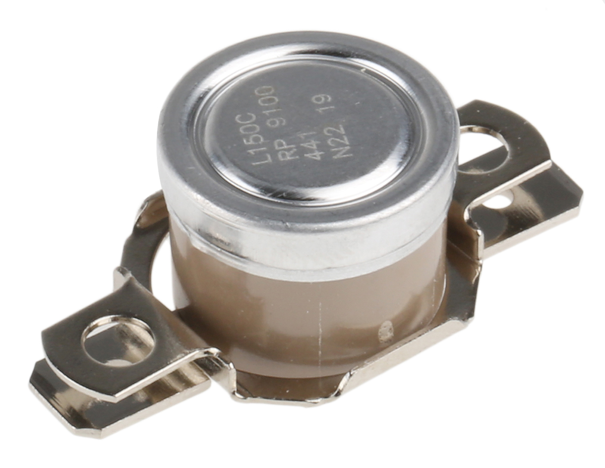 Honeywell Bi-Metallic Thermostat, Opens at +150°C, Closes at +135°C, +186°C Max, NC, Automatic Reset