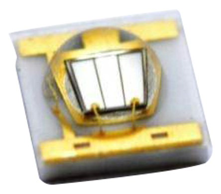 C3535U-UNL1-A1G11H-410 TSLC, UV LED, 420nm 560mW 125 °, 2-Pin Surface Mount package