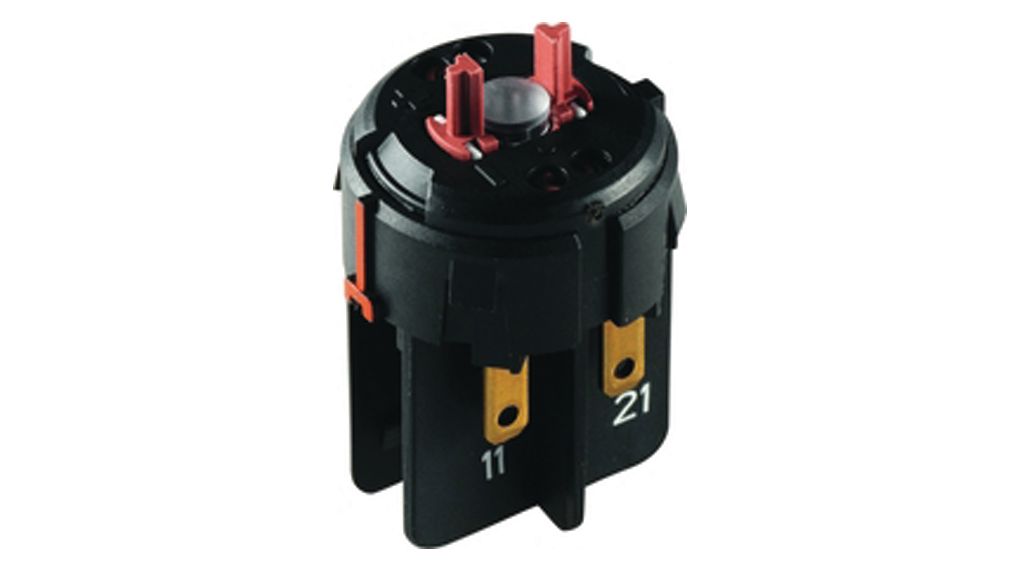 RAFI RAFIX 22 Series Contact Block for Use with Plug In Distributor, 250V ac, DPST