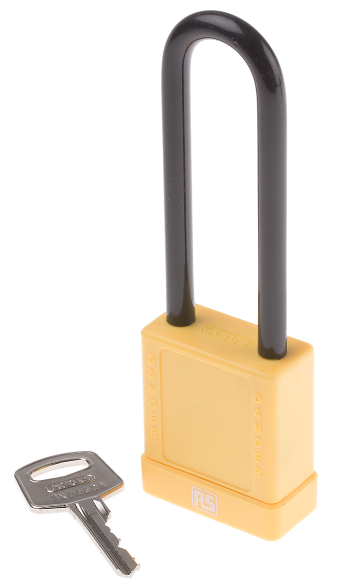 ABUS Key Weatherproof Aluminium, Steel Safety Padlock, 6.5mm Shackle, 38mm Body